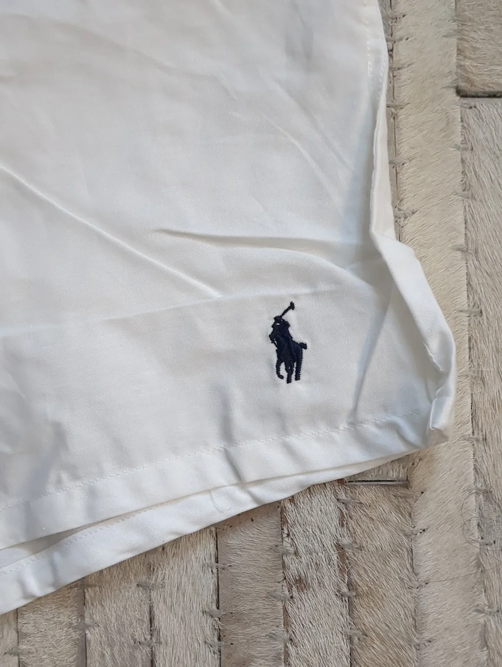 Polo Ralph Lauren Men's XL 100% Cotton Woven White Boxer Shorts (Set of 2) NWOT